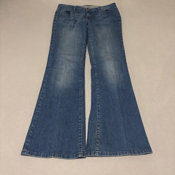 Tommy Hilfiger Denim - Tommy Hilfiger Womens Flare Leg Jeans 32x32 Medium Wash Blue Denim Mid Rise